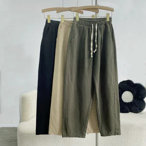Quần Baggy Bigsize Nữ Cạp Cao Che Khuyết Điểm Vải Kaki Cho Nữ Chubby 50-95kg Q521