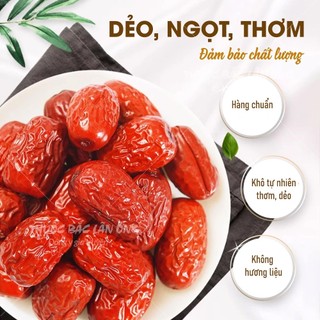 Táo đỏ Hàn Quốc sấy khô 500g, pha trà, ăn vặt, hầm canh thơm ngon bổ dưỡng - Lãn Ông