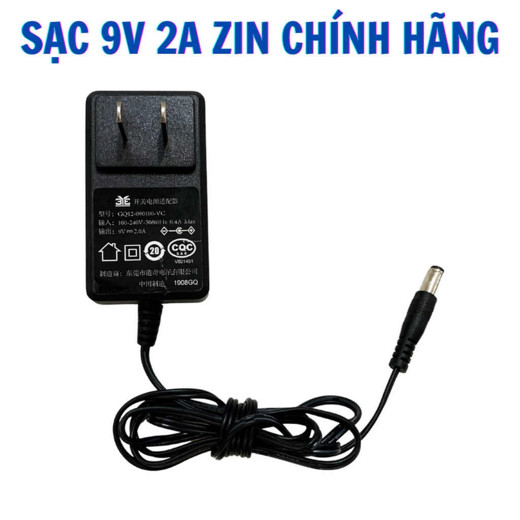 Sạc pin cân điện tử 9v 2Ah chính hãng chuyên dùng cho các cân điện tử ...
