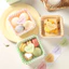 Hộp Bánh Mousse Tiramisu Sọc Caro Họa Tiết Sắc Nét