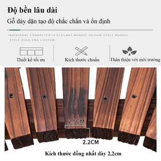 Ghế gốc cây ngoài trời gỗ thông sơn ngoại thất bền đẹp dày dặn - Ghế gỗ bán nguyệt , kệ bán nguyệt đa năng ngoài trời