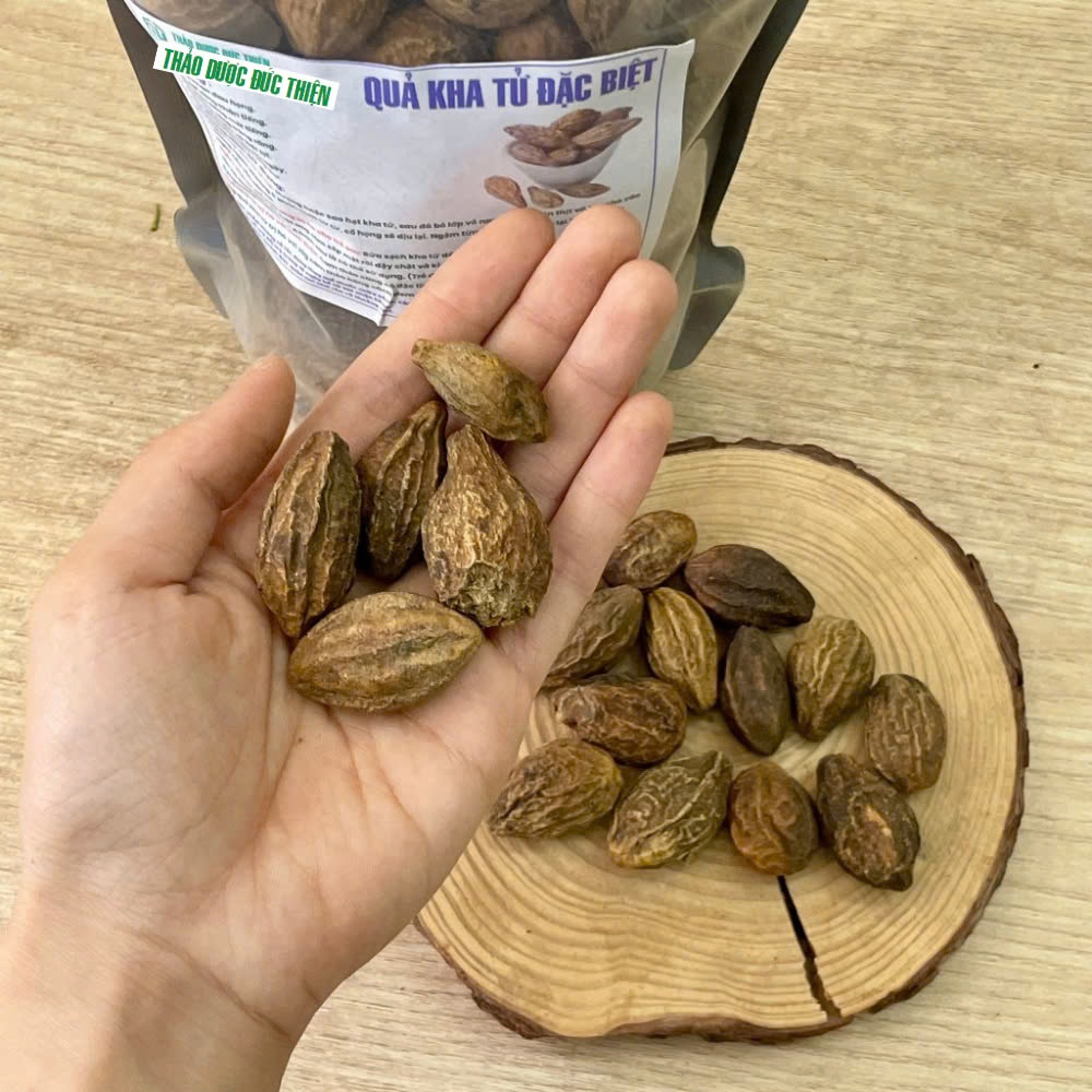 Quả Kha Tử Loai 1 Đức Thiện (Khô, Sạch, Thơm) - Hỗ Trợ Giảm Ho, Đau Họng, Khàn Tiếng, Ho khan Khô