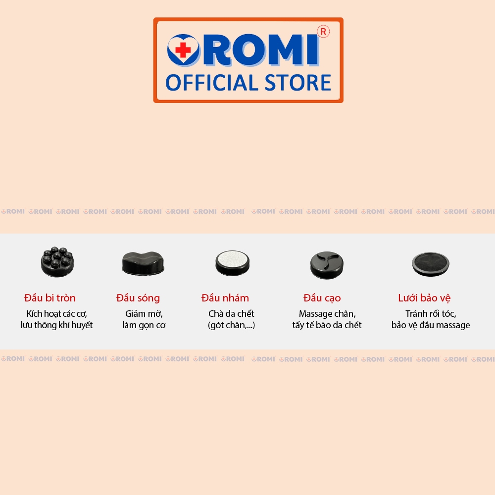 Máy Massage Vùng Mỡ OROMI ORM-T1A - Máy Đẩy Mỡ Massage Toàn Thân