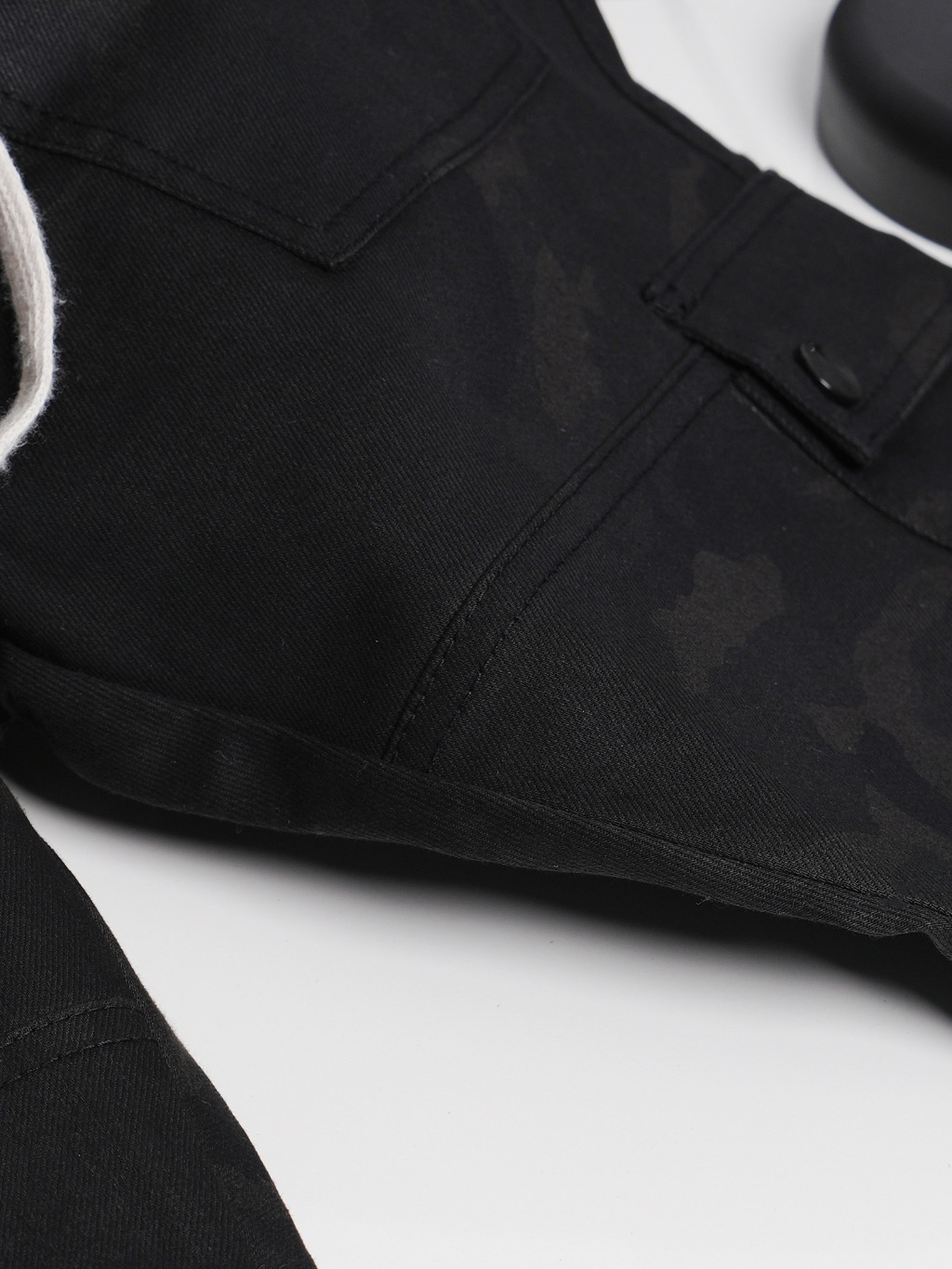 Ảnh Quần cargo nam kaki co giãn túi hộp KQSTYLING form relaxed fit thoải mái dễ mặc Zip ARM Đen 1
