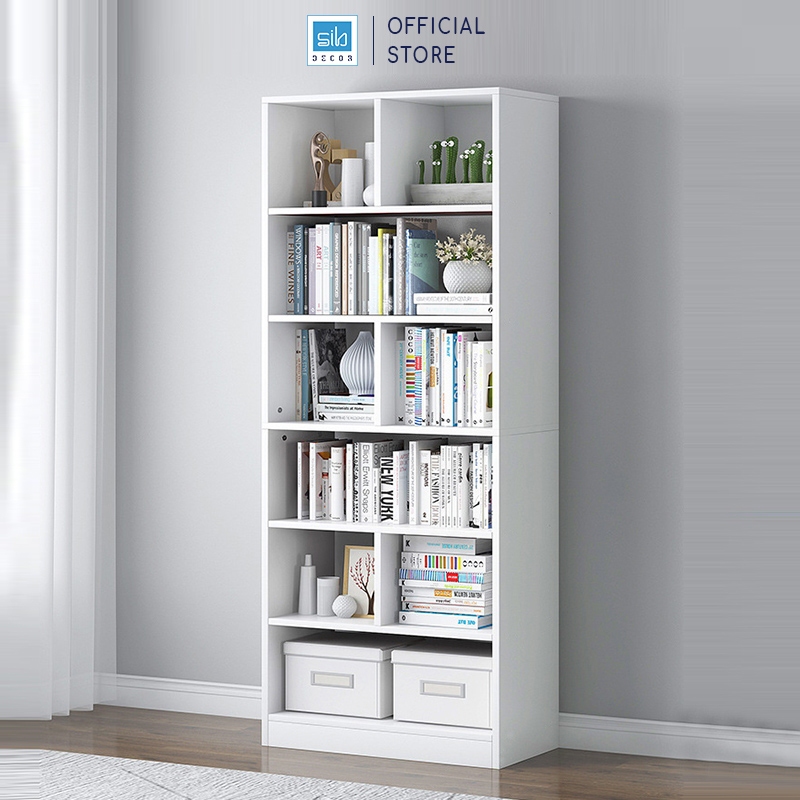 Đánh Giá Chi Tiết Giá Sách Gỗ Đứng SIB KSG02: Decor Hiện Đại, Bền Đẹp, An Toàn