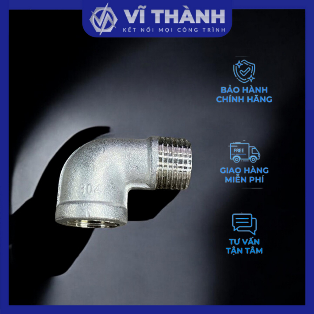 Co điếu ren , Cút thu inox 304 DN10 - DN25 | Shopee Việt Nam