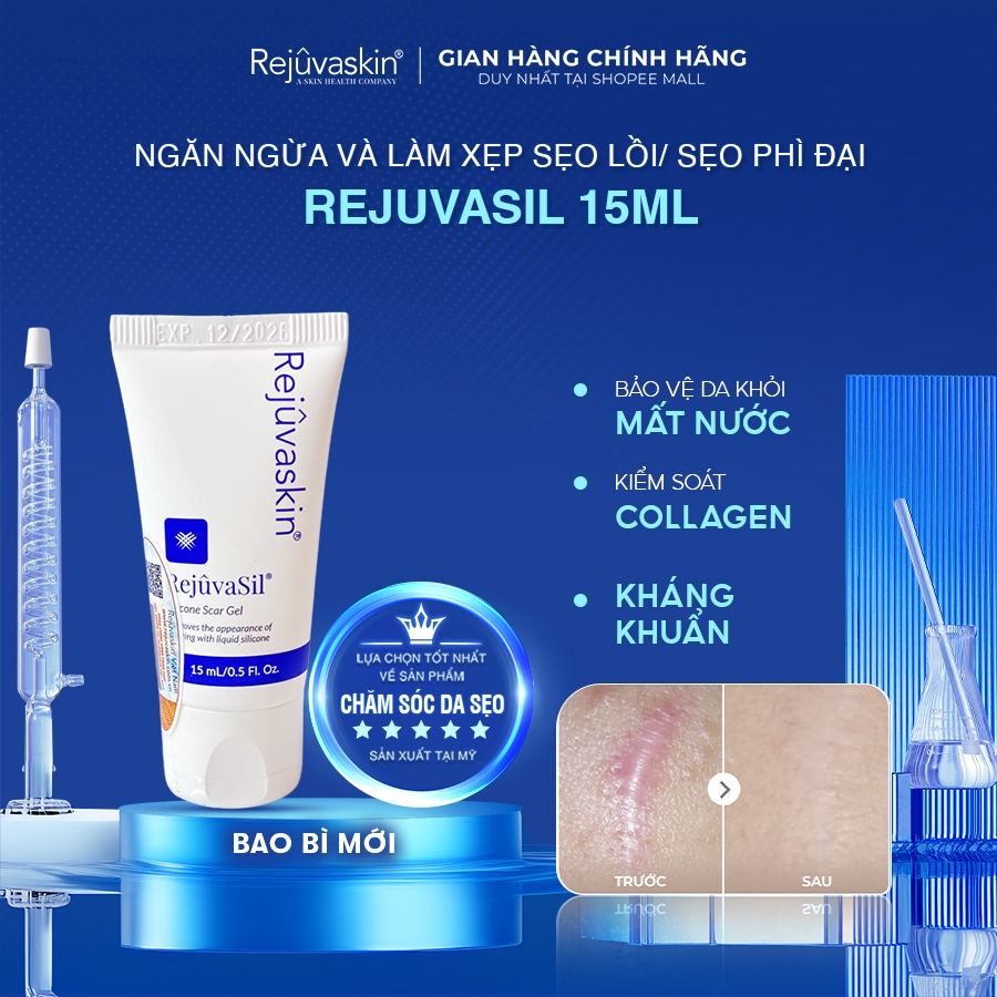 Ảnh Gel Rejuvasil 15ml xóa mờ sẹo lồi/sẹo phì đại hiệu quả Được các bác sĩ khuyên dùng 3