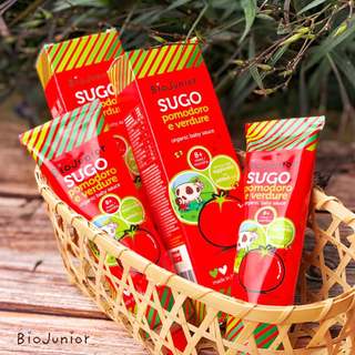 Sốt cà chua hữu cơ Bio Junior 150g cho bé ăn dặm từ 8 tháng tuổi (Date Tháng 12)