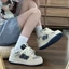 Giày Thể Thao Sneaker Nữ Hoạ Tiết Thời Trang Đi Học Đi Chơi Thoải Mái