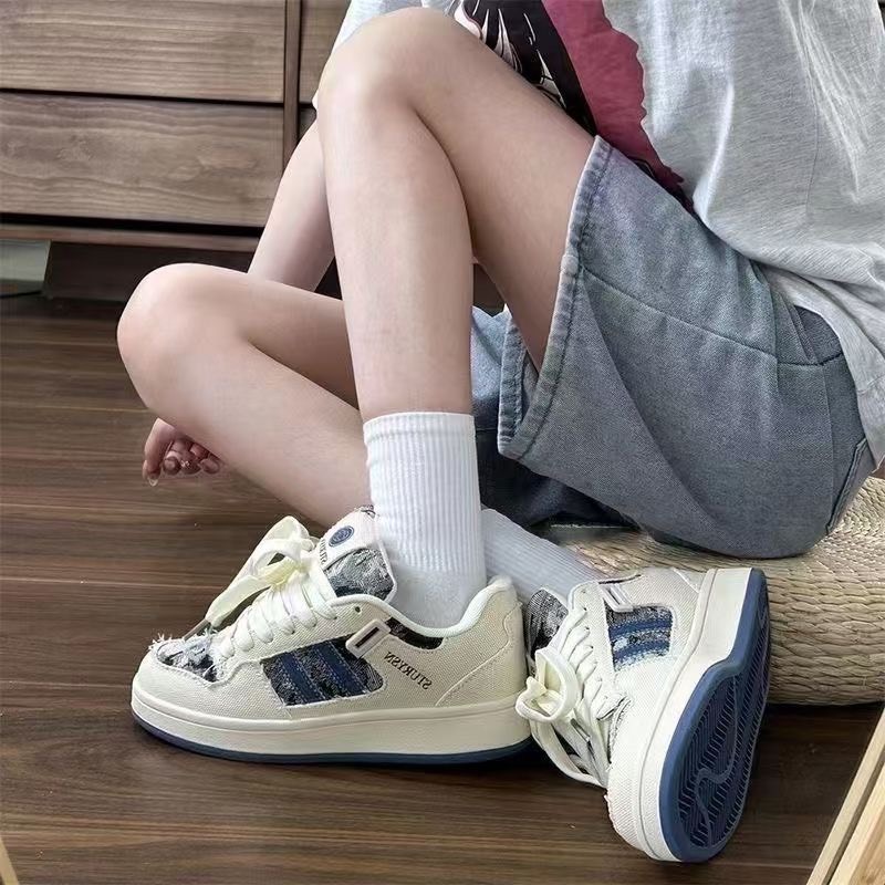 (Sẵn 35,37,39) Giày Thể Thao Sneaker Nữ Hoạ Tiết Thời Trang Đi Học Đi Chơi Thoải Mái