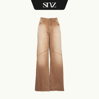 Quần Jeans Wide Leg SNAZZY Unisex Nam Nữ Ống Rộng Chính Hãng - FADED BROWN