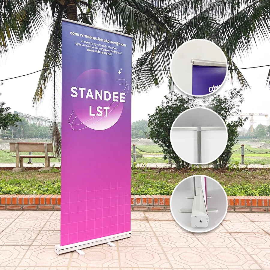 Standee Cuốn Nhựa kt 80x200cm. Chân Standee Giá Rẻ, Banner Cuốn Nhựa ...