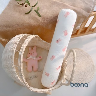 Gối Ôm Boona Chính Hãng Cho Bé, Vải Xô Muslin Organic Cao Cấp Mềm Mại, Không Xù Giúp Bé Ngủ Ngon