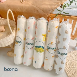 Gối Ôm Boona Chính Hãng Cho Bé, Vải Xô Muslin Organic Cao Cấp Mềm Mại, Không Xù Giúp Bé Ngủ Ngon