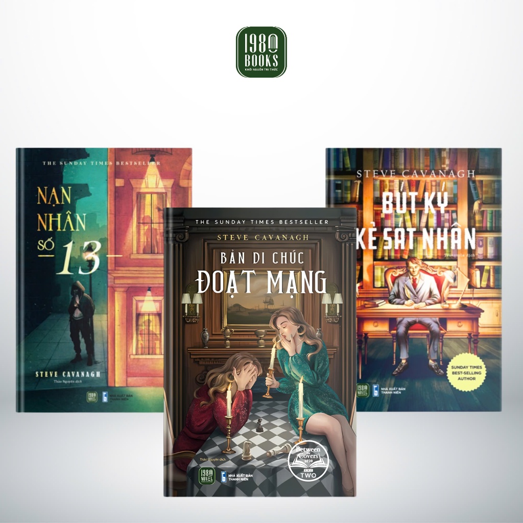 Sách - Combo Nạn Nhân Số 13 + Bút Ký Kẻ Sát Nhân + Bản Di Chúc Đoạt Mạng - Hiệu Sách 1980books