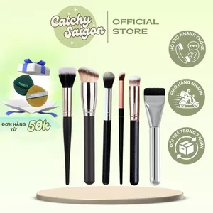 Cọ lẻ cán gỗ các loại (Cọ tán nền, Cọ má Hồng, Cọ che khuyết điểm, Cọ mắt)