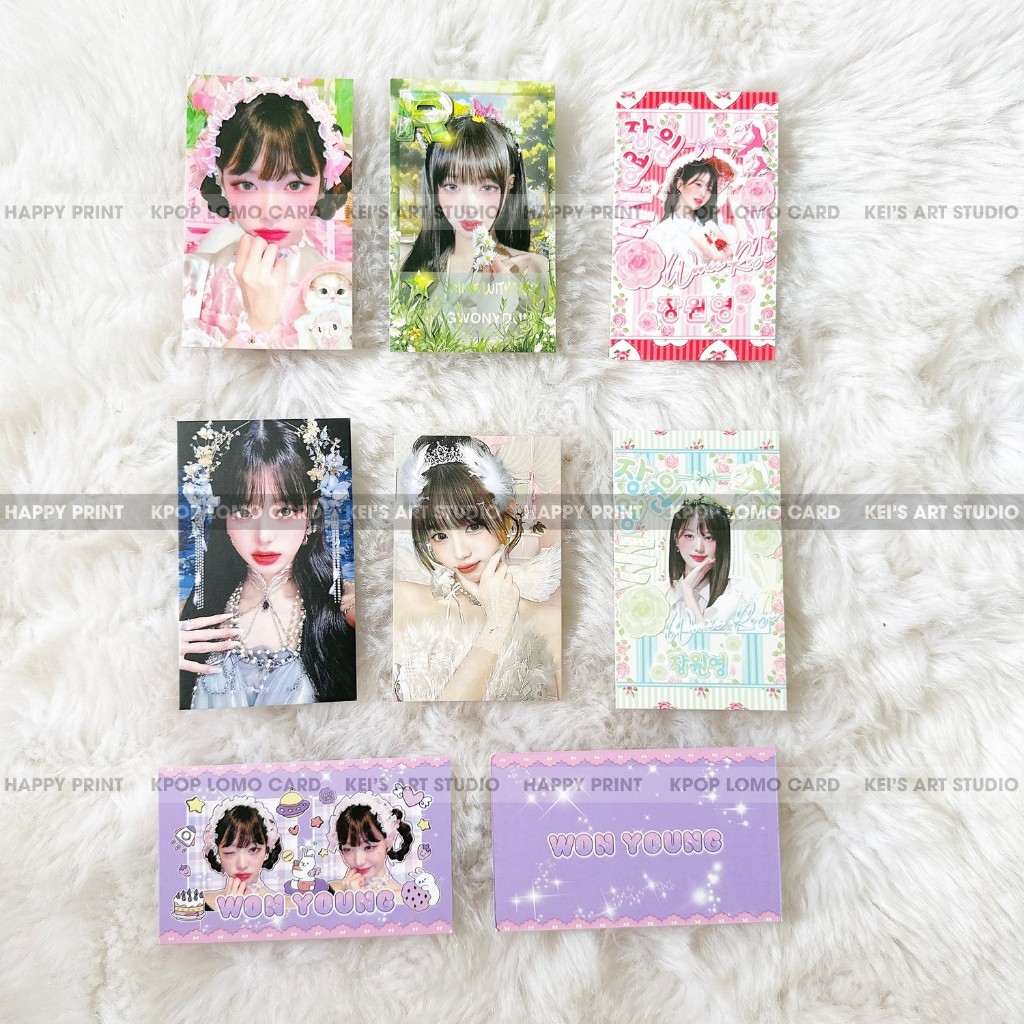 [GIÁ GOM 1 MẪU] Set 20 CÁI card des Wonyoung - thẻ ảnh thiết kế wonyoung nhóm IVE, wony, jang wonyoung, card wonyoung