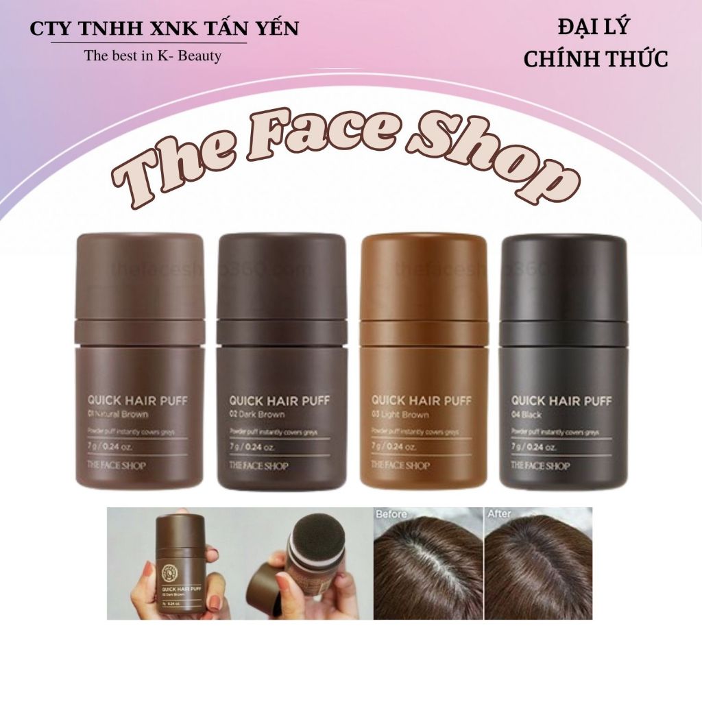 Phấn Che Khuyết Điểm Tóc - Che Hói Tóc TFS The Face Shop Quick Hair ...