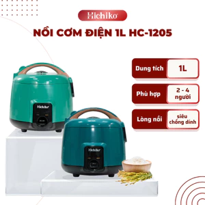 Nồi cơm điện 1L Hichiko HC - 1205 dành cho từ 2 - 4 người, lòng siêu chống dính
