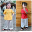Bộ quần áo bé gái (7-35kg) áo Gấm quần Lụa mềm mại, cho bé mặc đi học, đi chơi