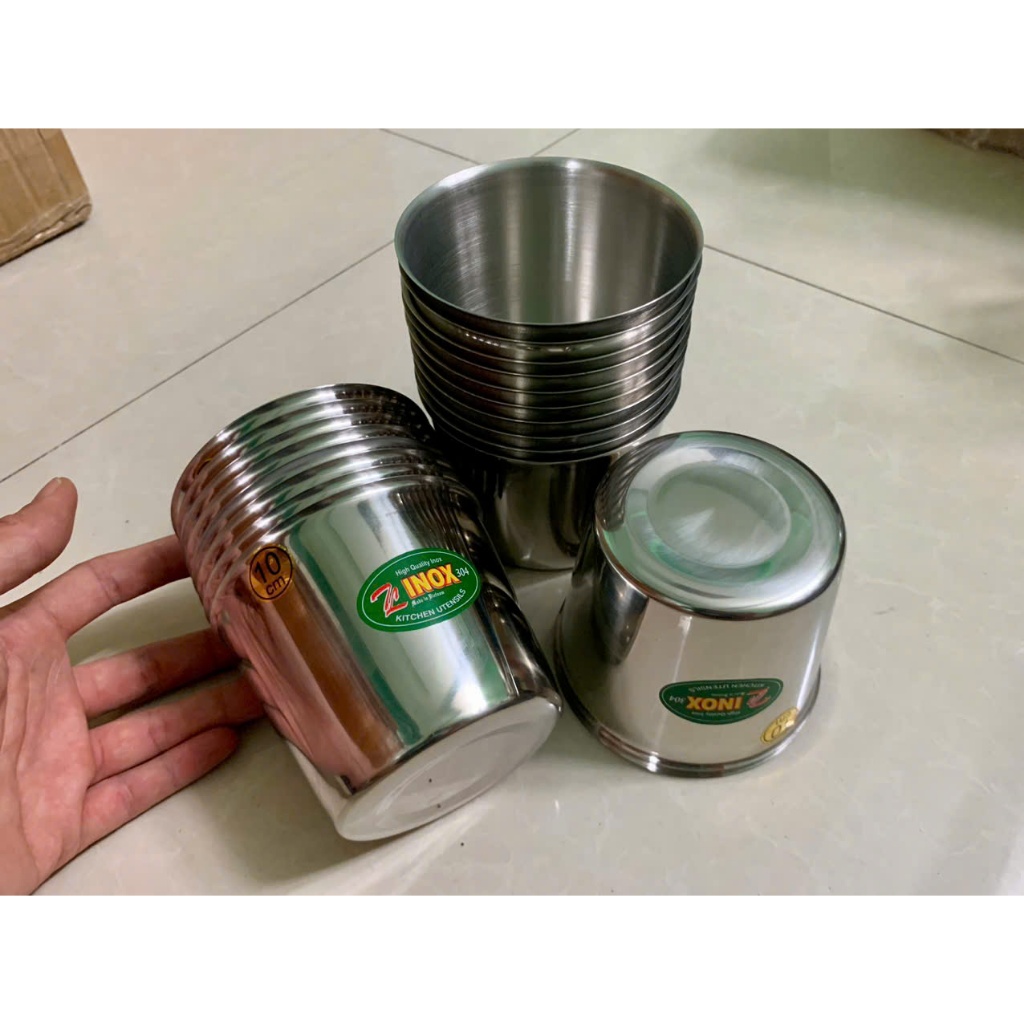 Ly Inox 304 Làm Đá Để Tủ Lạnh Tiện Lợi 8cm