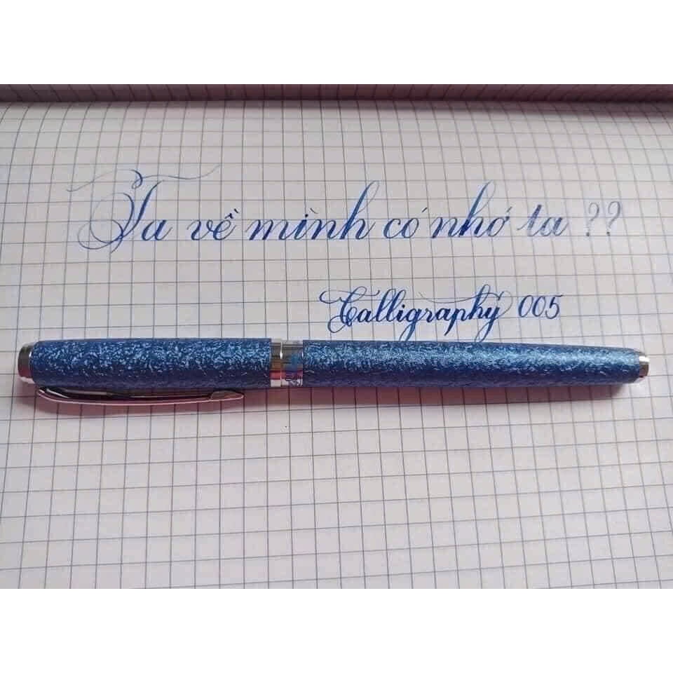 [TẶNG 10 ỐNG  MỰC] Bút Máy Thanh Đậm Luyện Viết Chữ Đẹp, Ngòi Lá Tre Tách Đôi Calligraphy 005.