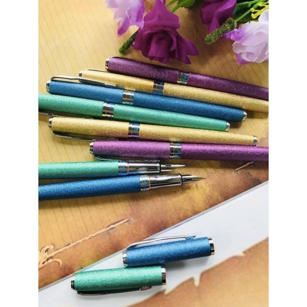 [TẶNG 10 ỐNG  MỰC] Bút Máy Thanh Đậm Luyện Viết Chữ Đẹp, Ngòi Lá Tre Tách Đôi Calligraphy 005.