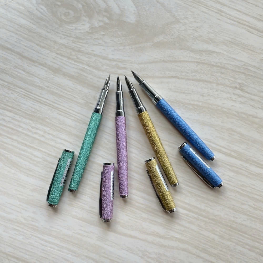 [TẶNG 10 ỐNG  MỰC] Bút Máy Thanh Đậm Luyện Viết Chữ Đẹp, Ngòi Lá Tre Tách Đôi Calligraphy 005.