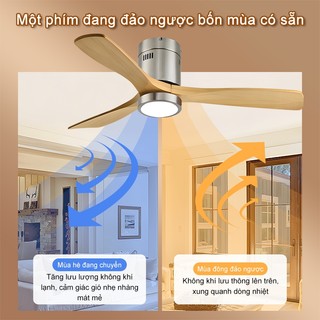 【COD】Quạt trần phòng khách 3 cánh quạt trần ba màu quạt trần có đèn phòng ngủ