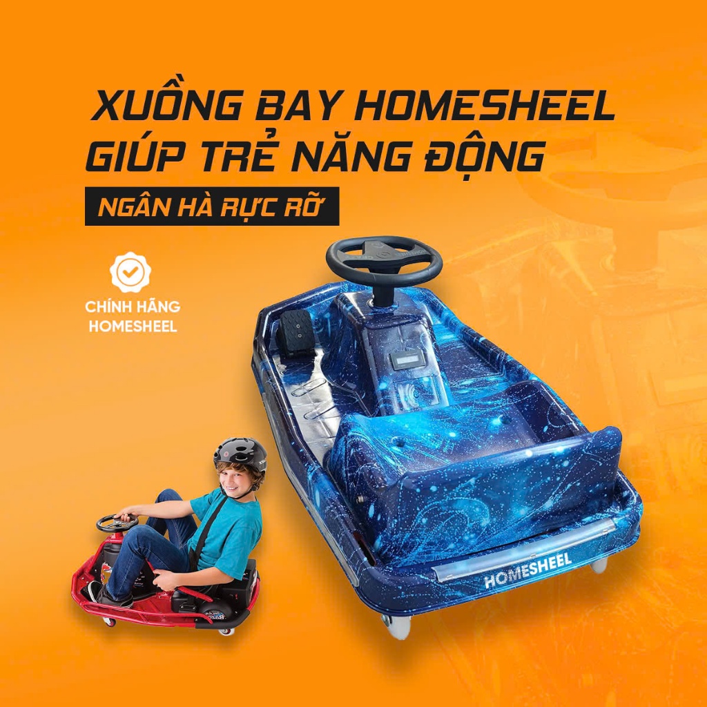 XE ĐIỆN XUỒNG BAY HOMESHEEL CRAZY DRIFT - DRIFT 360° CỰC ĐỈNH