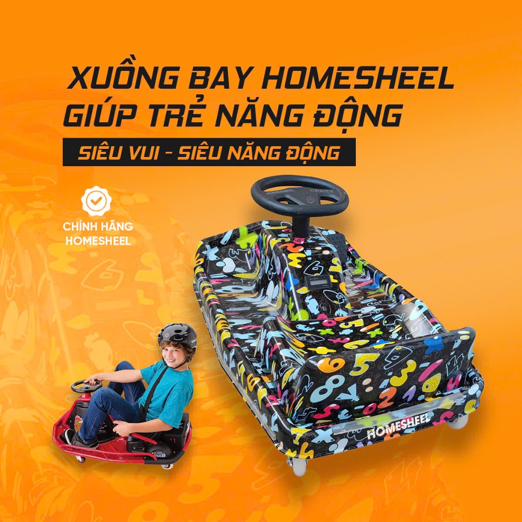 XE ĐIỆN XUỒNG BAY HOMESHEEL CRAZY DRIFT - DRIFT 360° CỰC ĐỈNH