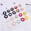 Nút hít gài hình hoa 15mm bằng da - phụ kiện làm túi handmade khoá cài cho túi xách đường kính 1,8cm