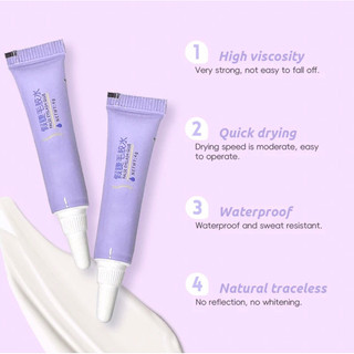 Bộ 3PCS Gồm Keo Dán Lông Mi Giả + Bông Tăm + Cọ Trang Điểm
