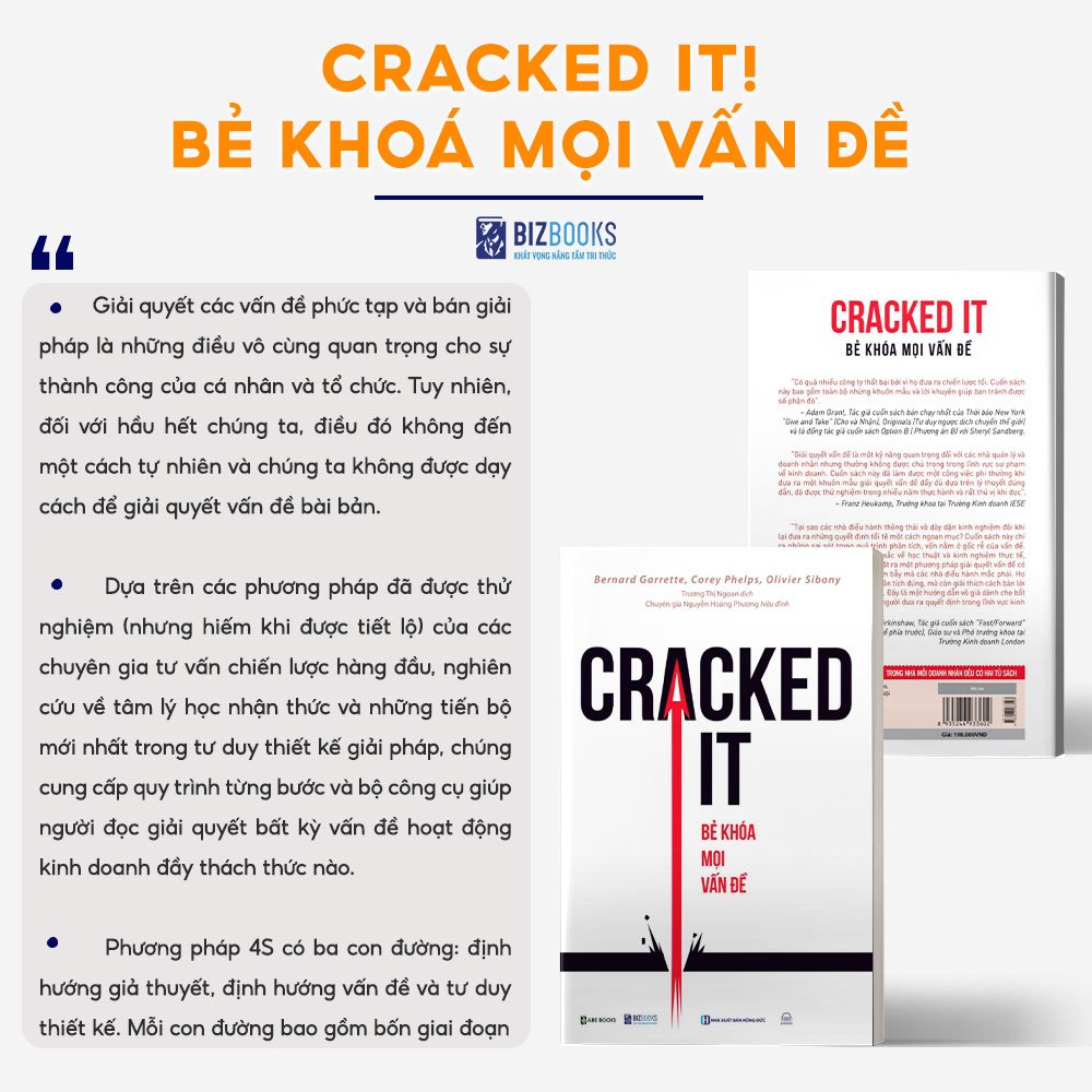 Sách Cracked It! Bẻ Khoá Mọi Vấn Đề - Phương Pháp 4S