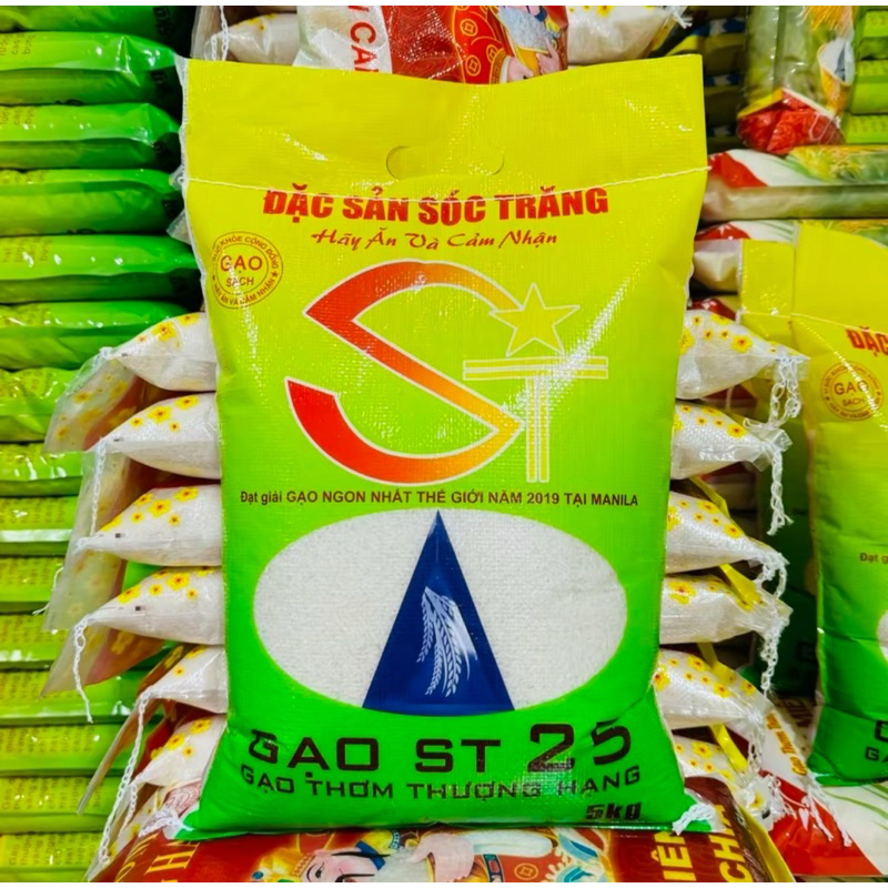 [5Kg] Gạo ST 25 Đặc Sản Sóc Trăng - Gạo Ngon Nhất Thế Giới Năm 2019 ...
