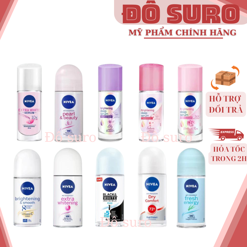 Lăn ngăn mùi NIVEA dành cho Nữ ( 50ml ) đủ mùi