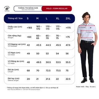 Áo polo ngắn tay Nam Slim Fit Beverly Hills Polo Club - PMSSS24TL026