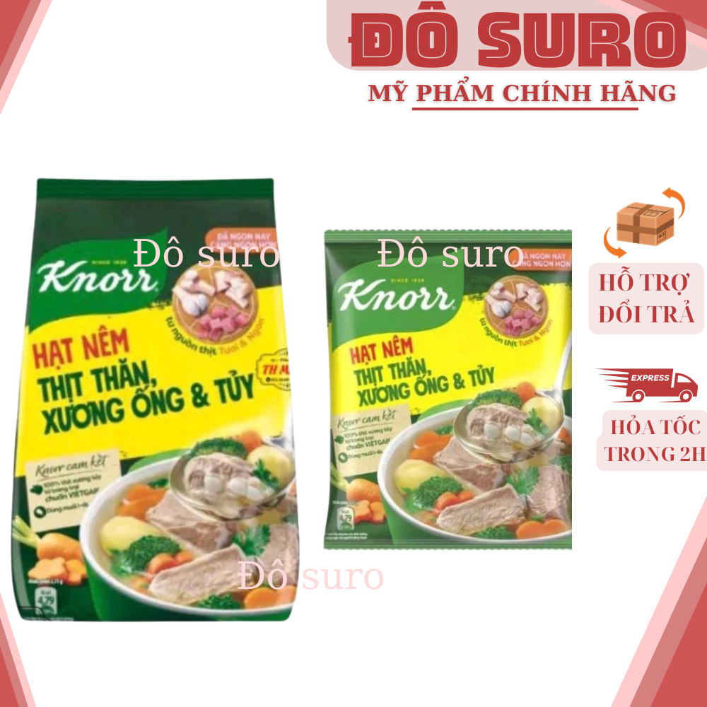 Hạt nêm Knorr Thịt Thăn, Xương Ống & Tủy gói 1,8kg