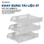 Khay Đựng Tài Liệu 3 Tầng 5683, Kệ Đựng Tài Liệu Văn Phòng Cao Cấp, Khay A4 nhiều ngăn tiện dụng
