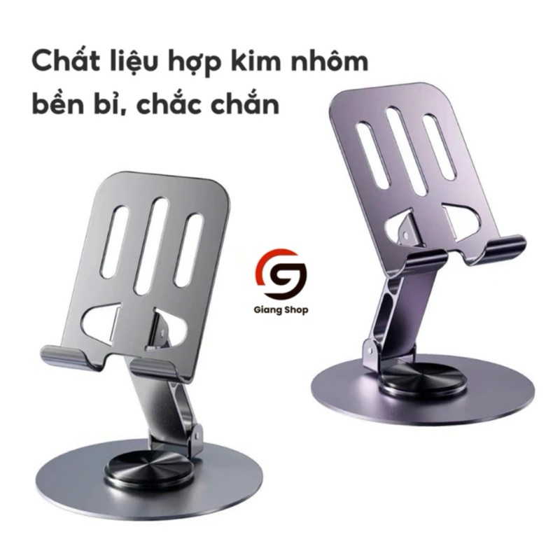 Giá Đỡ Điện Thoại K72  Chất Lượng Cao. Bằng Hợp Kim, Xoay 360 độ, Gấp gọn, Tiện dụng