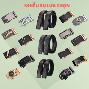 Dây thắt lưng không đầu khóa dây lưng nam da bò dây nịt nam đầu khóa dây thắt lưng nam, đầu khóa tự đông mẫu đa dạng