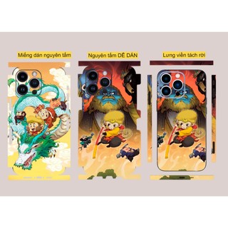 Miếng dán Skin Mặt Lưng Wukong MS03 FULL VIỀN Dành cho 15 pro max 14 pro max 13 pro max - FukiShop