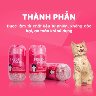 Hạt Khử Mùi Cát Vệ Sinh Hương Nước Hoa Fresh Pearis Natural Cat liter Deodoriser Floral 450ml M-pets