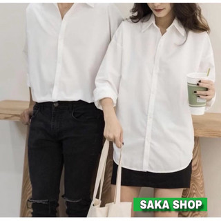 Áo sơ mi trắng nữ tay dài kate Hàn không nhăn mịn mát