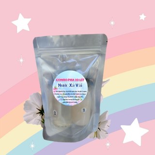 Sét pha xả vải 5 lít (80g hương) và 10 lit ( 120g hương)tại nhà,(tặng kèm xịt thơm quần áo khi mua từ 2 sét)
