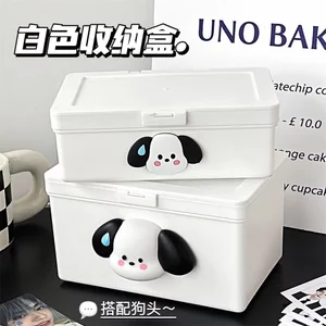 Hộp Bảo Quản, Giá Đỡ Hình Chống Bụi Màu Trắng, Flip Cover Nhựa Chụp Ảnh Hộp Đựng Trang Sức Son Môi