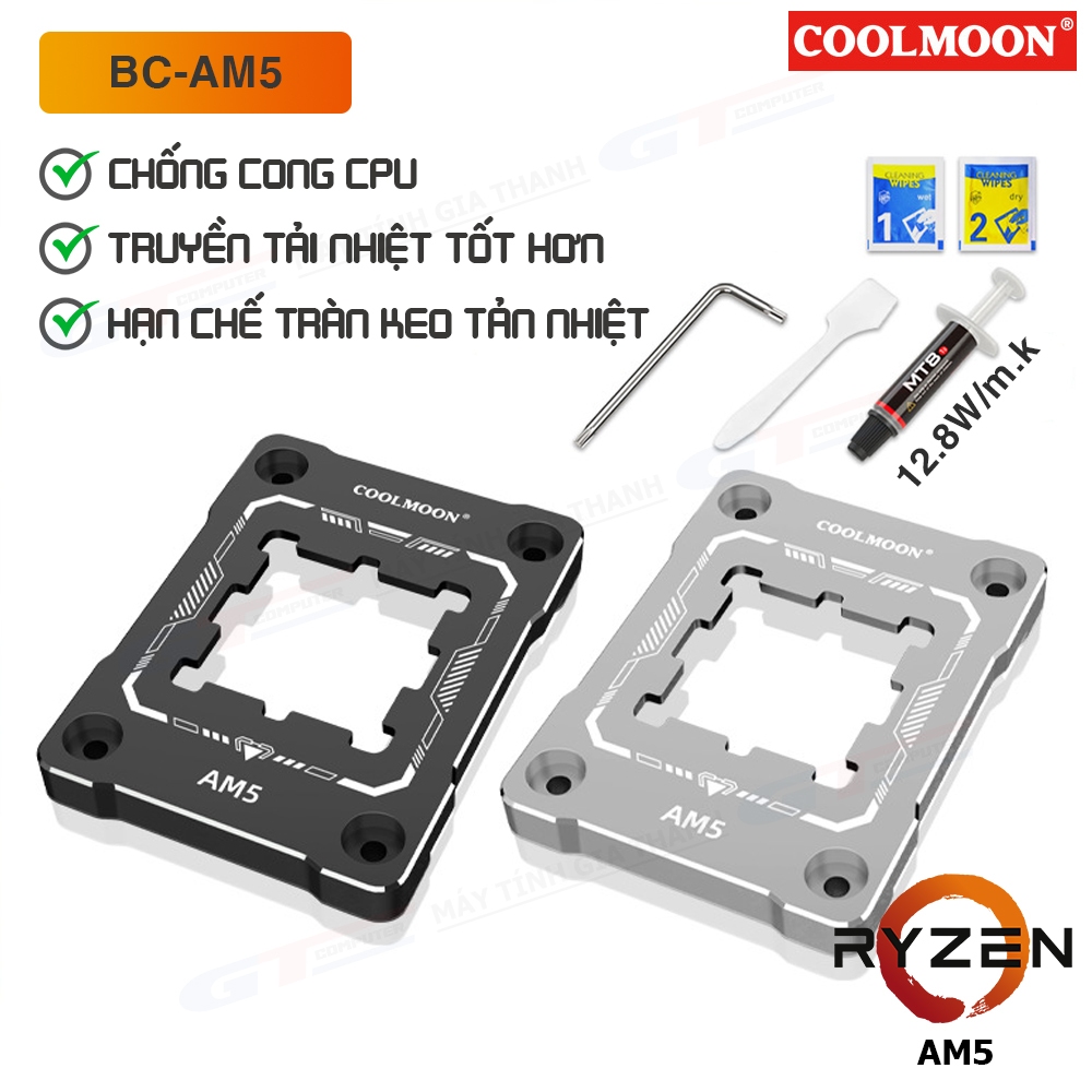 Khung Chống Cong CPU AMD BC-AM5 Coolmoon Hỗ Trợ Socket AM5 | Shopee ...