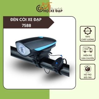 Đèn Còi Xe Đạp 7588 Chính Hãng Cao Cấp Kháng Nước, 4 Chế Độ Sáng Dung Lượng Pin 1200mAH