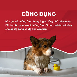 Sữa tắm gội dưỡng lông dành riêng cho Chó hoặc Mèo Shampoo M-Pets phục hồi lông mềm mượt chai 250ml