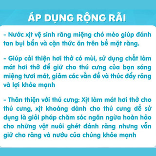 Nước xịt vệ sinh răng miệng chó mèo Dental Spay M-pets chai118ml tan mảng bám ngừa sâu răng vi khuẩn